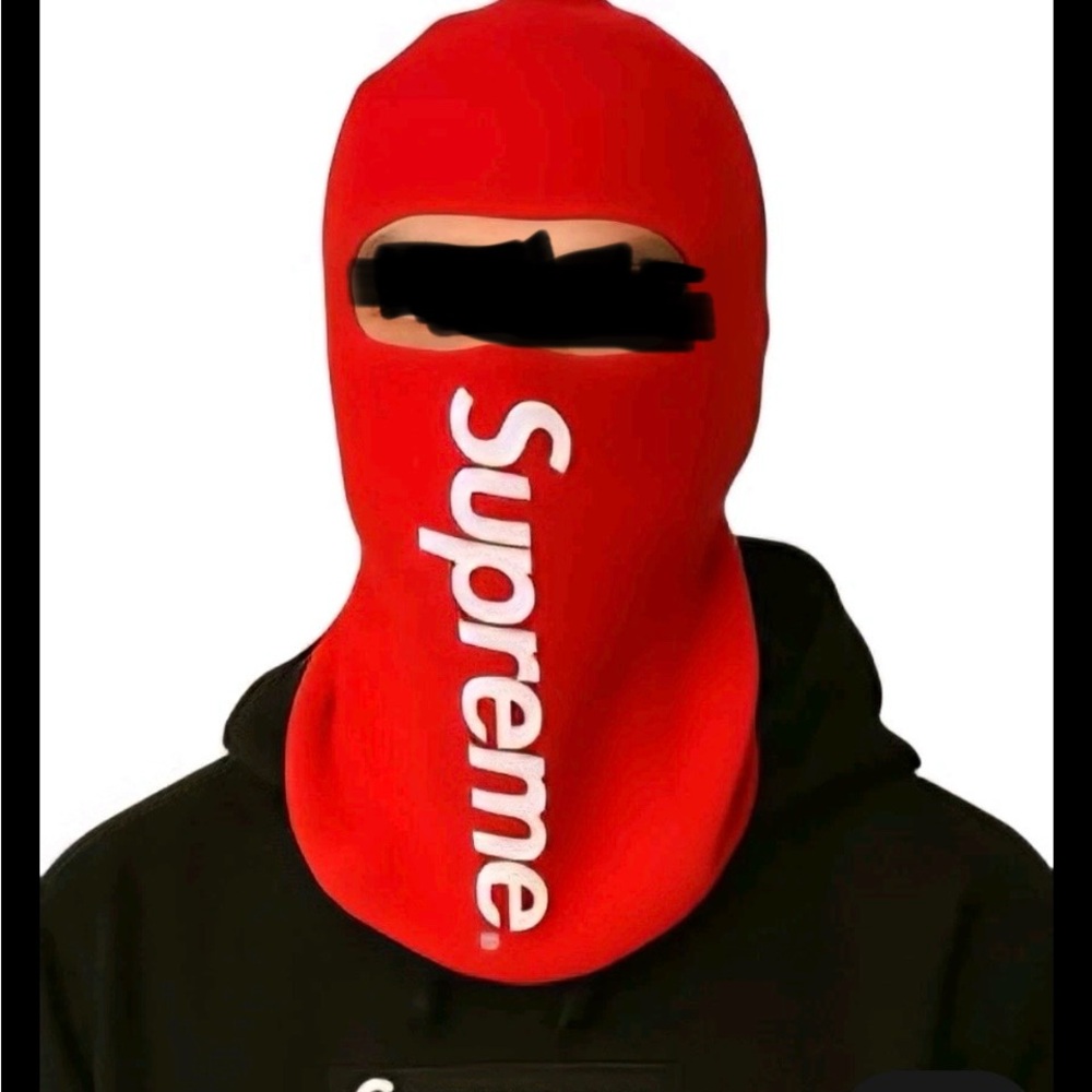 Supreme Red Face Cover